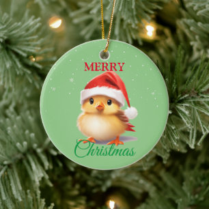 Ornamento De Cerâmica Cachorro Safari Papais noeis de Natal