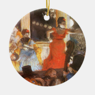 Ornamento De Cerâmica Café-Concerto nos Embaixadores de Edgar Degas