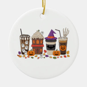 Ornamento De Cerâmica Café Frescamente Sangrento Grita Açúcar Halloween