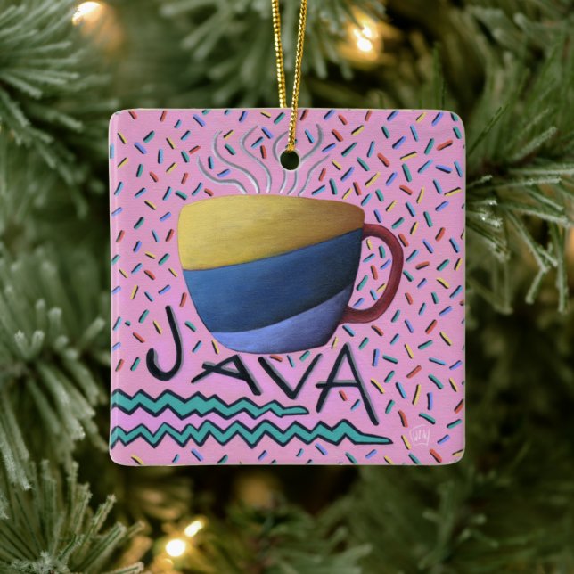 Ornamento De Cerâmica Café Java (Árvore)
