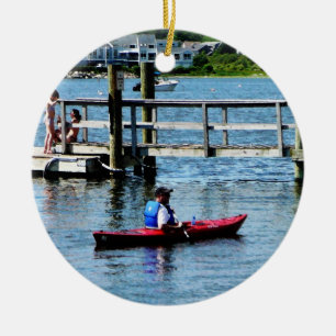 Ornamento De Cerâmica Caiaque Bristol RI