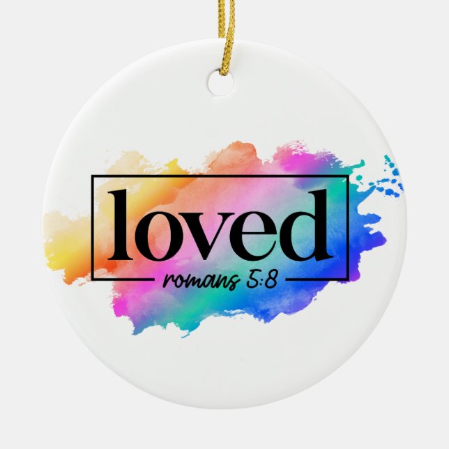 ORNAMENTO DE CERÂMICA CAIXA DE CHUMBO ARREFERECEU A PALAVRA AMADA (Frente)