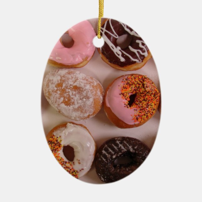 Ornamento De Cerâmica Caixa de rosquinha! (Frente)