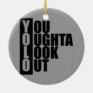 Ornamento De Cerâmica Caixa do vertical de YOLO