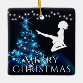 Ornamento De Cerâmica Calçado de dança suave personalizado irlandês azul