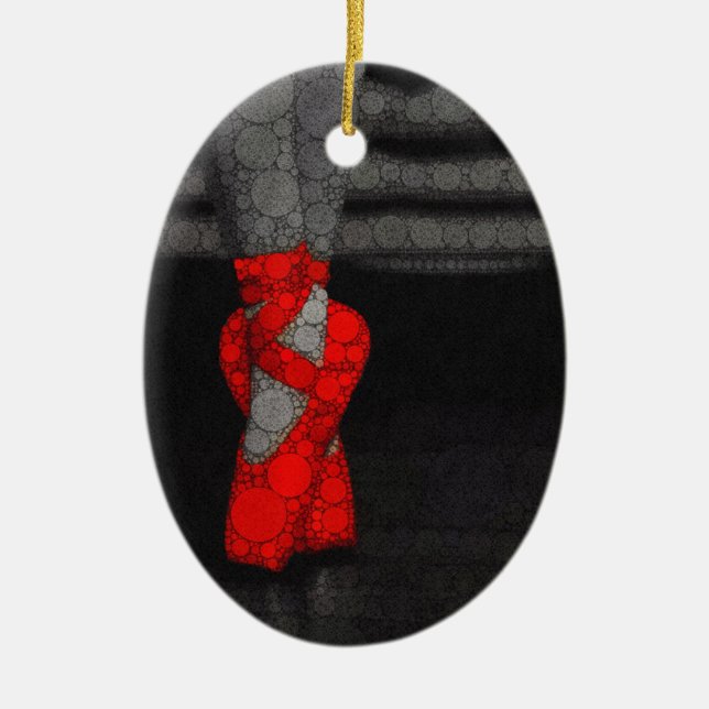 Ornamento De Cerâmica Calçados Ballerina Balé (Frente)