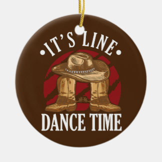 Ornamento De Cerâmica Calçados de dança do cowboy ocidental