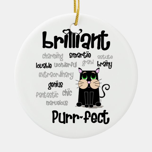 Ornamento De Cerâmica Calças do sabe-tudo (Frente)