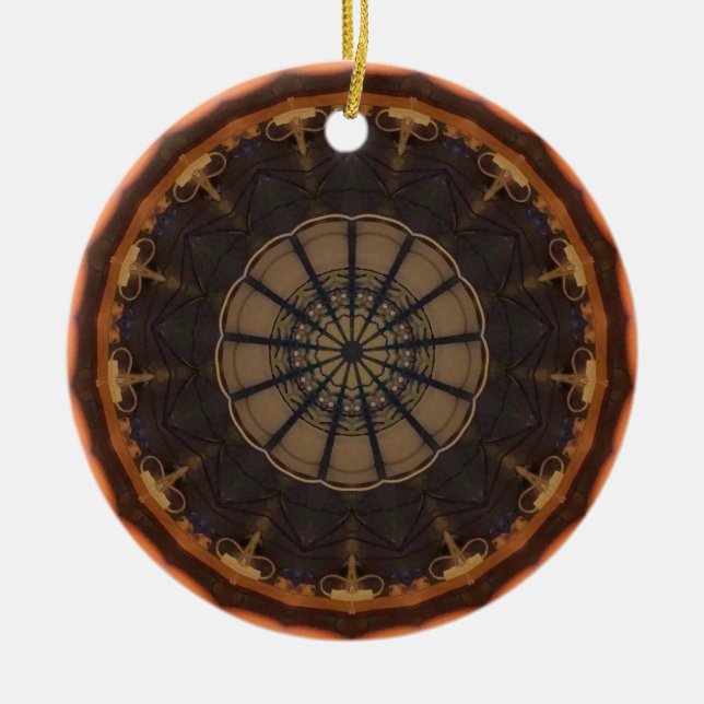 Ornamento De Cerâmica Caleidoscópio 1 (Frente)