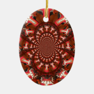 Ornamento De Cerâmica Caleidoscópio Língua Impressão de Arte/Gráfico