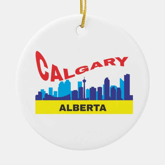 Ornamento De Cerâmica Calgary (Frente)