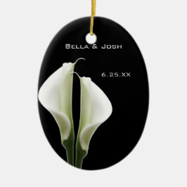 Ornamento De Cerâmica Calla Lily Wedding Ornament