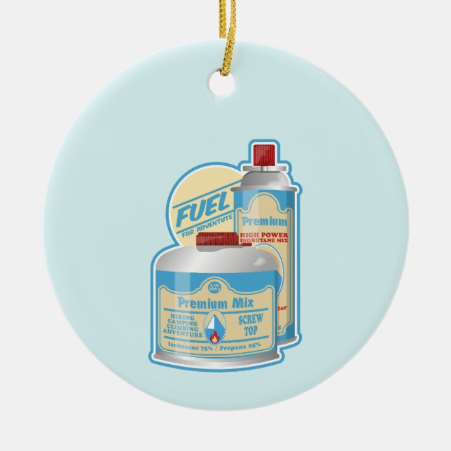 Ornamento De Cerâmica Câmaras de gás de depósito de campo Butano propano (Frente)