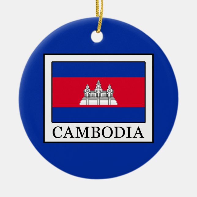 Ornamento De Cerâmica Camboja (Frente)