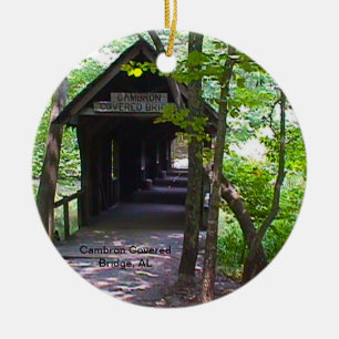 Ornamento De Cerâmica Cambron Covered Bridge, Madison County, Alabama