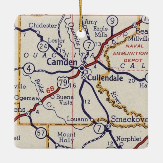 Ornamento De Cerâmica Camden AR (Verso)