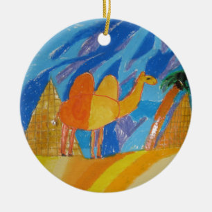 Ornamento De Cerâmica Camel Art by Kids