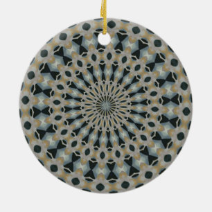 Ornamento De Cerâmica Camelo e Calêndula Kaleidoscópio