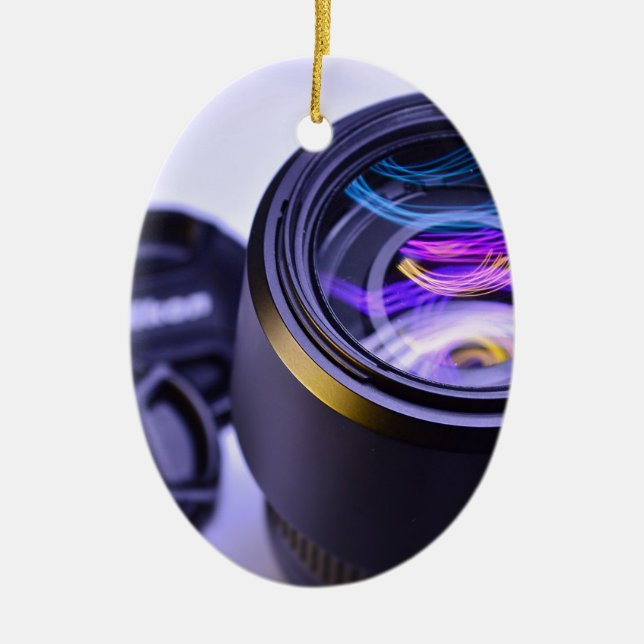 Ornamento De Cerâmica Câmera da fotografia de Nikon (Frente)