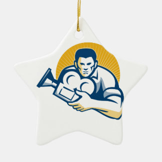 Ornamento De Cerâmica Câmera de diretor de filme filme do operador