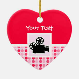 Ornamento De Cerâmica Câmera de filme bonito