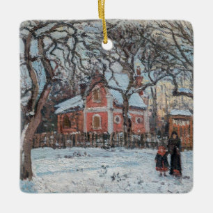 Ornamento De Cerâmica Camille Pissarro - Chataigniers a Louvecienne