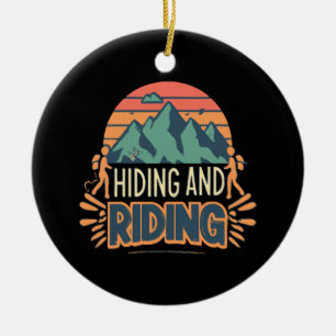 Ornamento De Cerâmica Caminhando Onde Viagens Se Tornam Aventuras