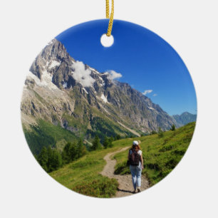 Ornamento De Cerâmica caminhante no vale da doninha, Italia