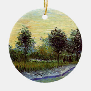 Ornamento De Cerâmica Caminho no Parque Voyer d'Argenson por Vincent van