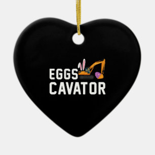 Ornamento De Cerâmica Camisa de Caça aos Ovos de Páscoa para Crianças Ov