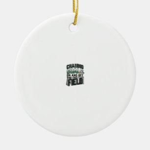 Ornamento De Cerâmica Camisa de Campo Vintage de Futebol Chasing Goals D
