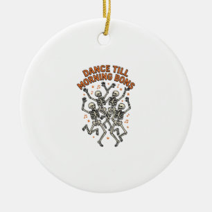 Ornamento De Cerâmica Camisa de Esqueleto Dançante Vintage Osso Engraçad