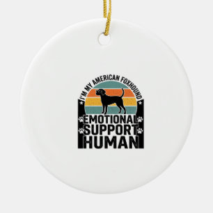 Ornamento De Cerâmica Camisa de Humano de Apoio Emocional ao American Fo