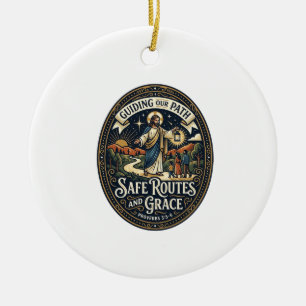 Ornamento De Cerâmica Camisa de Motorista de Ônibus Jesus Trabalhador do