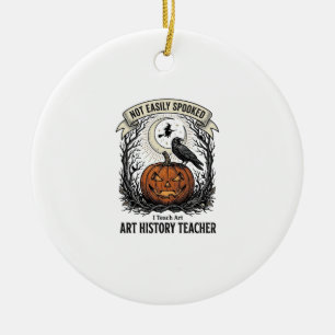 Ornamento De Cerâmica Camisa de professor de história da arte com gravaç
