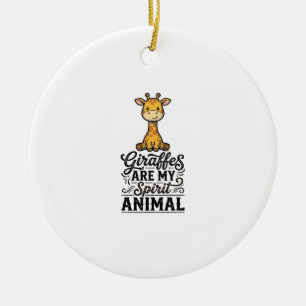 Ornamento De Cerâmica Camisa Desenho Gravura Vintage Animal Espírito Gir