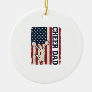 Ornamento De Cerâmica Camisa Vetorial da Bandeira Americana Patriótica d