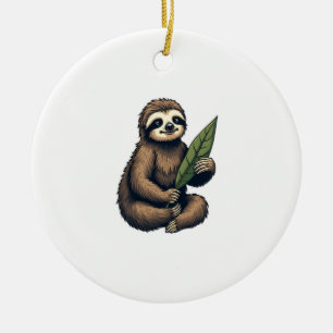 Ornamento De Cerâmica Camiseta Clássica de Animal com Entalhe de Linha d