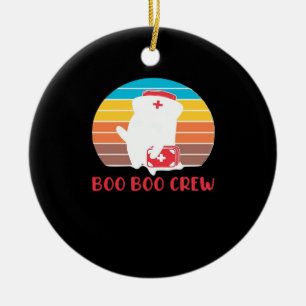 Ornamento De Cerâmica Camiseta Clássica de Halloween Fantasma Engraçado