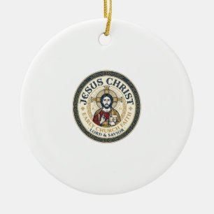 Ornamento De Cerâmica Camiseta Cristã Antiga Pais do Deserto Jesus Ins