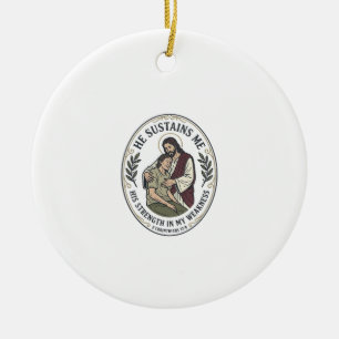 Ornamento De Cerâmica Camiseta de Encorajamento para Doenças Crônicas Je