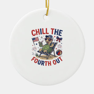 Ornamento De Cerâmica Camiseta de Férias de Verão da Tartaruga do Quarto