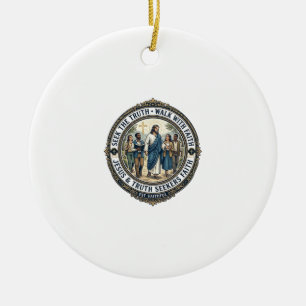 Ornamento De Cerâmica Camiseta de Teologia Nerd de Apologética de Jesus