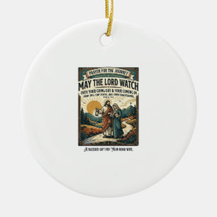 Ornamento De Cerâmica Camiseta Espiritual para Cônjuge do Jesus Motorcyc