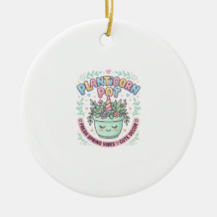 Ornamento De Cerâmica Camiseta Gráfica de Design Gráfico de Unicórnio Va