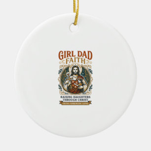 Ornamento De Cerâmica Camiseta Gráfica de Identidades Micro Paternidade 