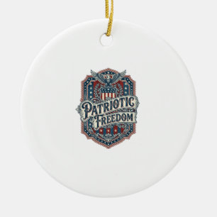 Ornamento De Cerâmica Camiseta Gráfica Vetorial Gospel Country Patriótic
