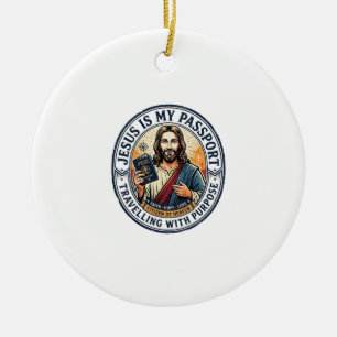 Ornamento De Cerâmica Camiseta Missões Globais Missionárias de Jesus Cri