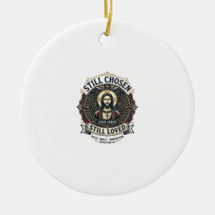 Ornamento De Cerâmica Camiseta Recuperação Divórcio Jesus Gráfico Cristã