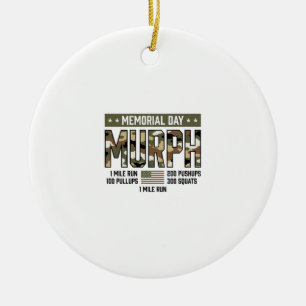 Ornamento De Cerâmica Camiseta Vetorial Vintage de Treino Memorial Day M